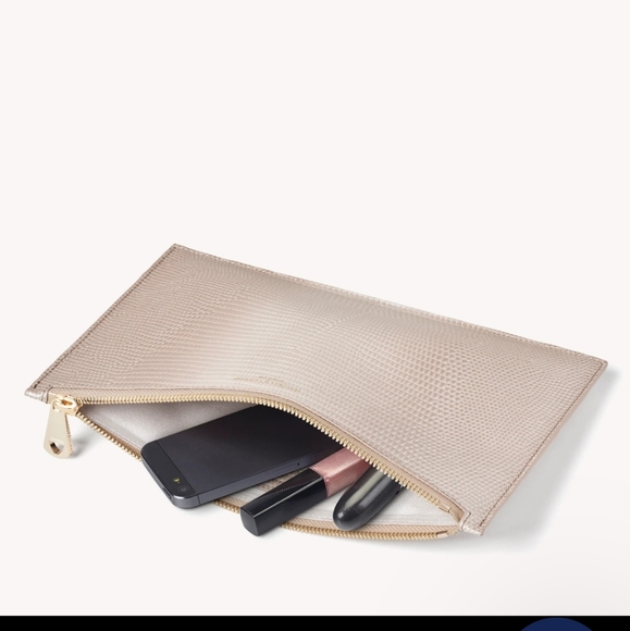 Aspinal of London Large Essential Flat Pouch - Picture 2 of 16